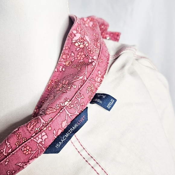 Isaac Mizrahi Pink Paisley Relaxed Fit Shacket Size XL - Picture 6 of 6